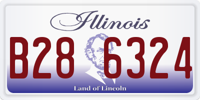 IL license plate B286324
