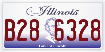 IL license plate B286328