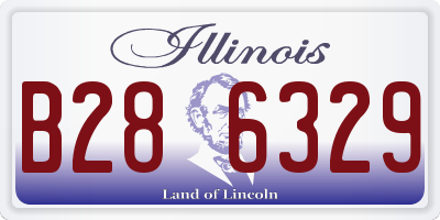 IL license plate B286329