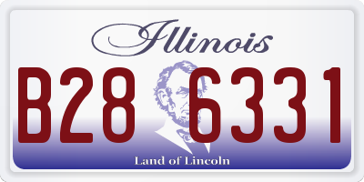 IL license plate B286331