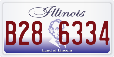 IL license plate B286334