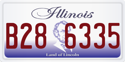 IL license plate B286335