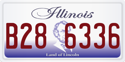IL license plate B286336