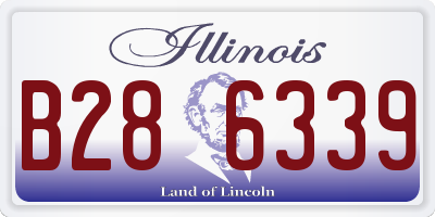 IL license plate B286339