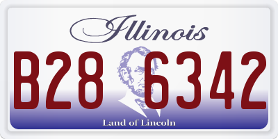 IL license plate B286342