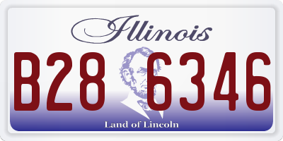 IL license plate B286346