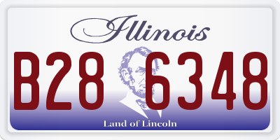 IL license plate B286348