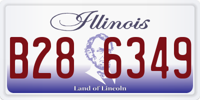 IL license plate B286349