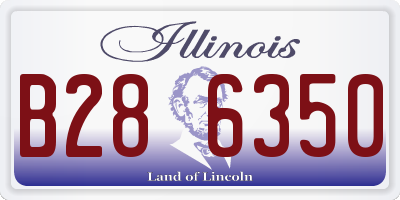 IL license plate B286350