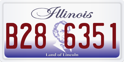 IL license plate B286351