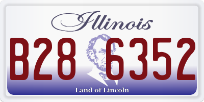 IL license plate B286352