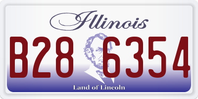 IL license plate B286354