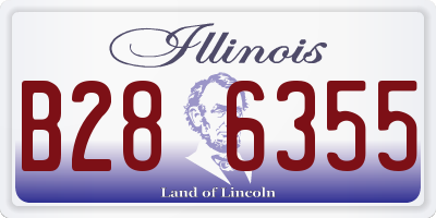 IL license plate B286355