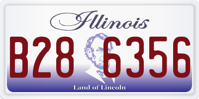 IL license plate B286356