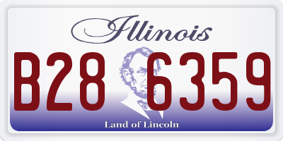 IL license plate B286359