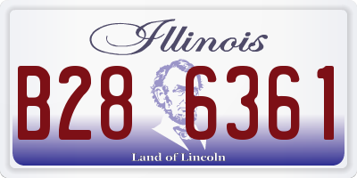 IL license plate B286361