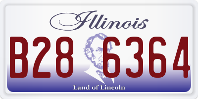 IL license plate B286364