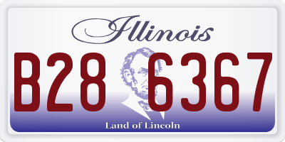 IL license plate B286367