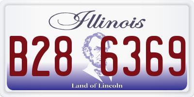 IL license plate B286369