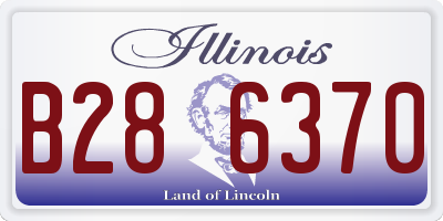 IL license plate B286370