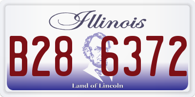 IL license plate B286372