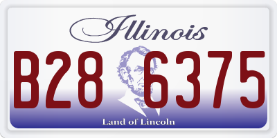 IL license plate B286375