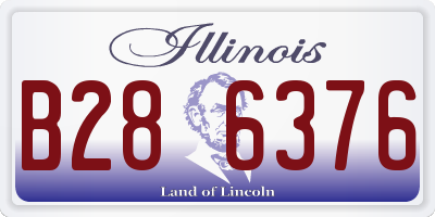 IL license plate B286376