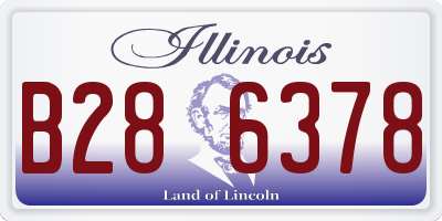 IL license plate B286378