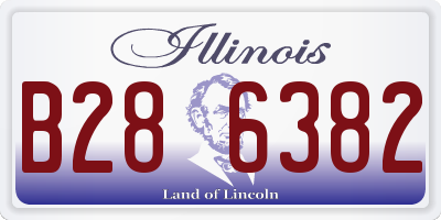 IL license plate B286382