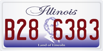 IL license plate B286383