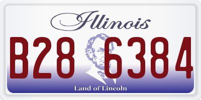 IL license plate B286384
