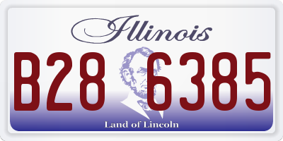 IL license plate B286385