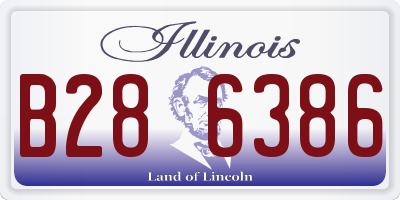 IL license plate B286386