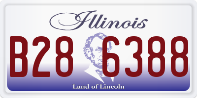 IL license plate B286388
