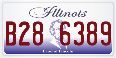 IL license plate B286389