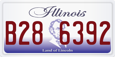 IL license plate B286392