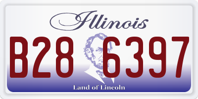 IL license plate B286397