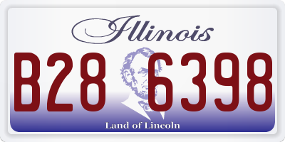 IL license plate B286398