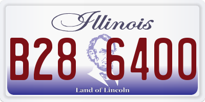 IL license plate B286400