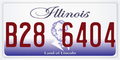 IL license plate B286404