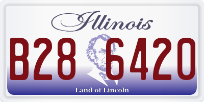IL license plate B286420