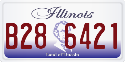 IL license plate B286421