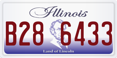 IL license plate B286433