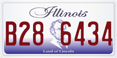 IL license plate B286434