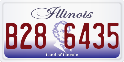 IL license plate B286435