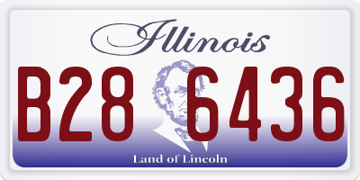 IL license plate B286436