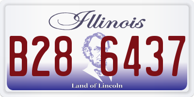 IL license plate B286437