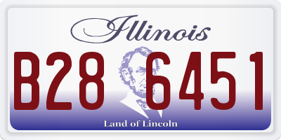 IL license plate B286451