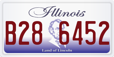 IL license plate B286452