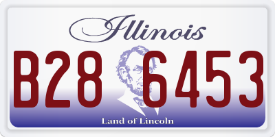 IL license plate B286453